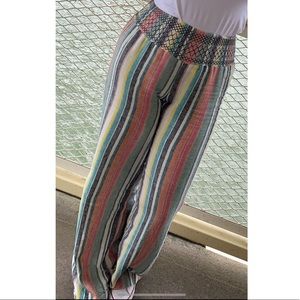 Long striped pants